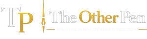 The Other Pen editorial logo in black and red minimalist typography