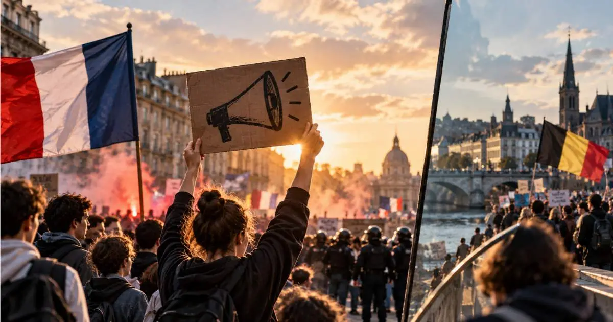 Political contagion as protests spread across borders and begin to synchronize